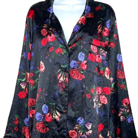INC International Concepts Other - I.N.C. International Concepts Piped-Trim Satin Pajama Top NWT S